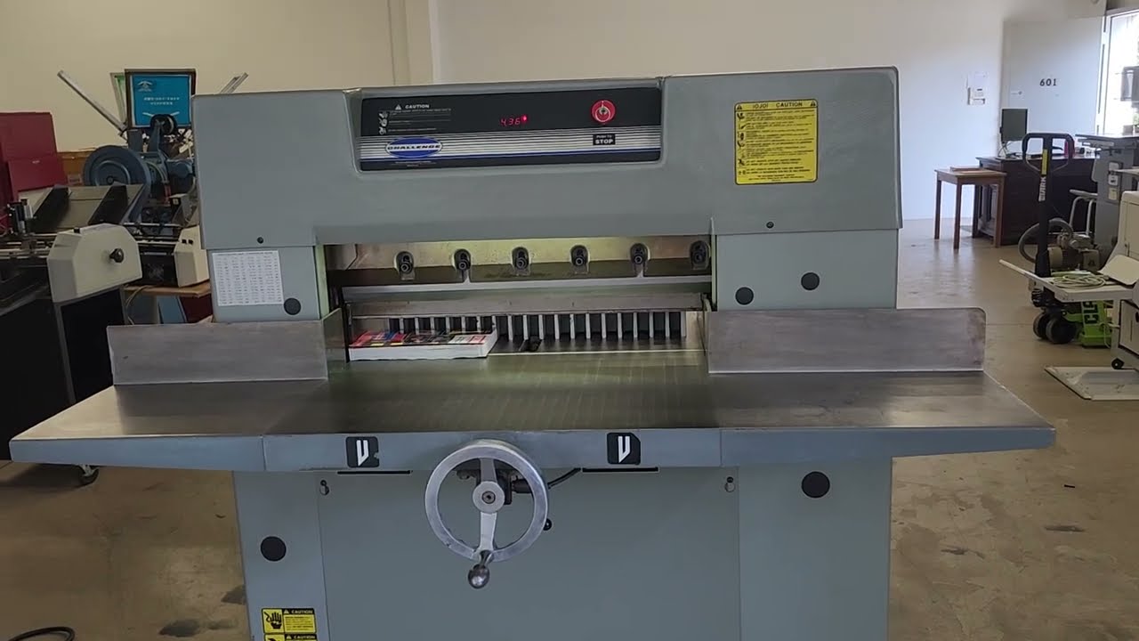 Challenge Model Diamond 265 Electric-Hydraulic Paper Cutter.