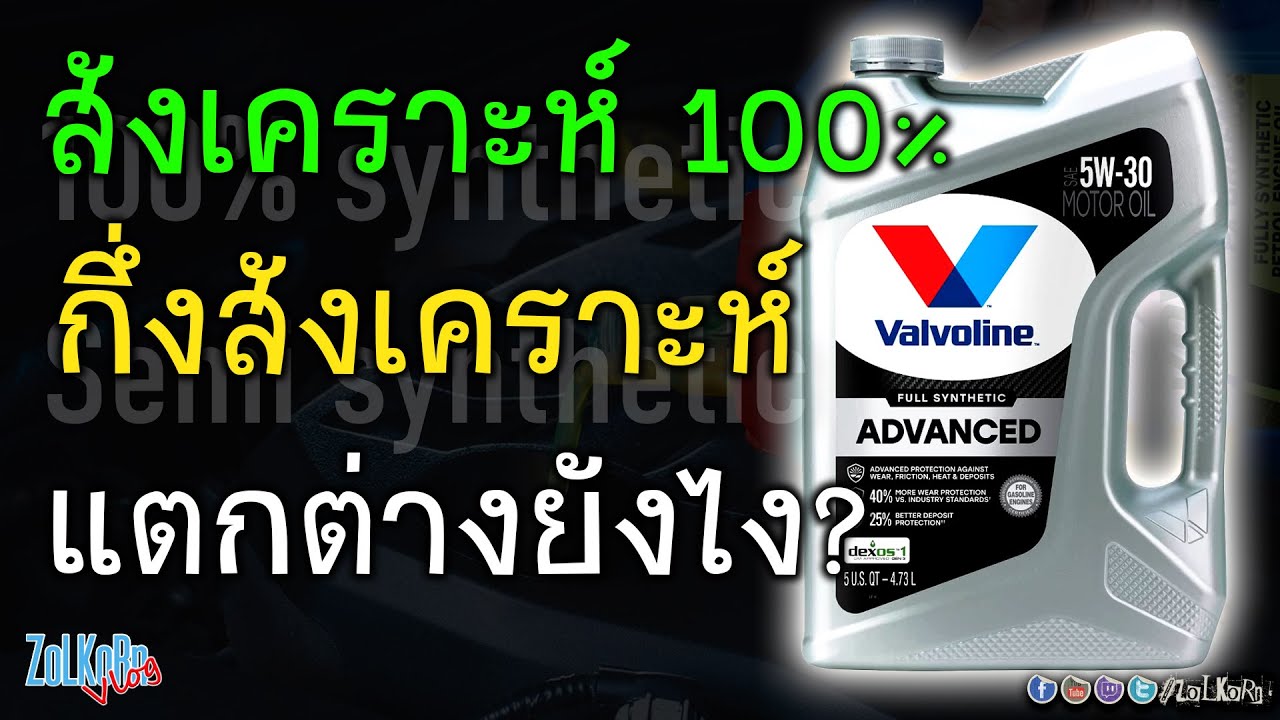 น้ำมันเครื่อง สังเคราะห์แท้ หรือสังเคราะห์ 100% และ กึ่งสังเคราะห์ แตกต่างกันอย่างไร?
