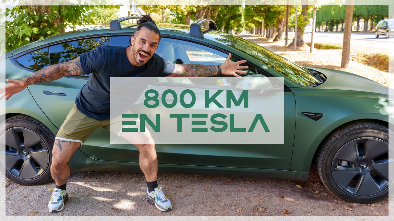 Road trip de 800 km en Tesla Model 3 LR 2022 conso, autonomie réelle, astuces