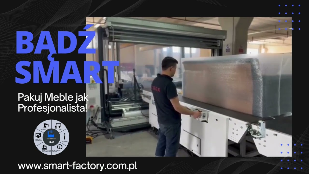 Linia do pakowania mebli - automatyczne pakowanie mebli tapicerowanych