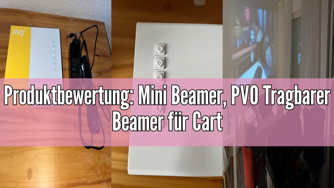 Produktbewertung: Mini Beamer, PVO Tragbarer Beamer f&uuml;r Cartoon, Kindergeschenk, Outdoor-Filmprojekt