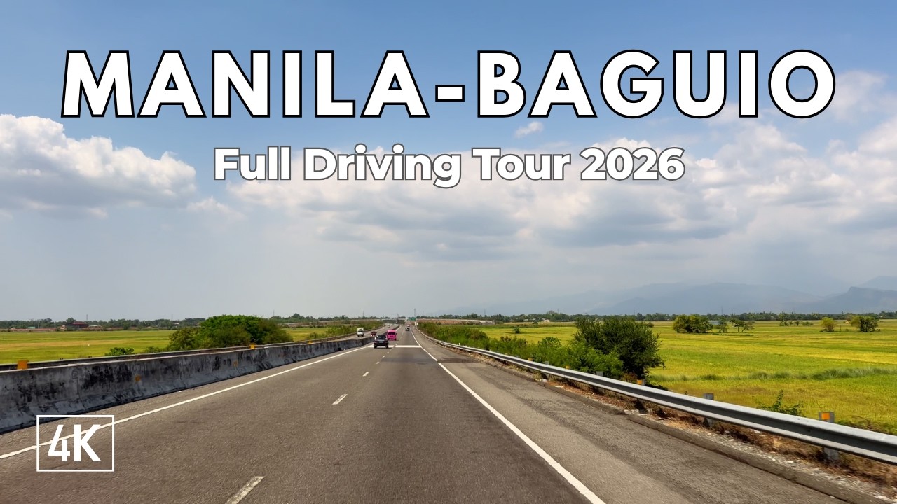 Manila to Baguio driving 🇵🇭 | Summer Capital of the Philippines | Baguio Full Driving Tour 2026 | 4K