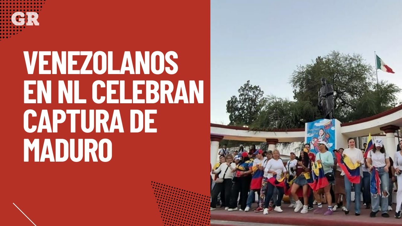 Venezolanos en NL celebran captura de Maduro | Monterrey