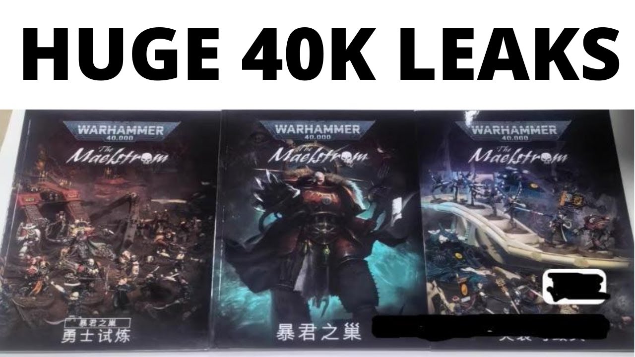 HUGE Warhammer 40K Leaks! Maelstrom Book, Chaos, Yriel and Corsairs Revealed...