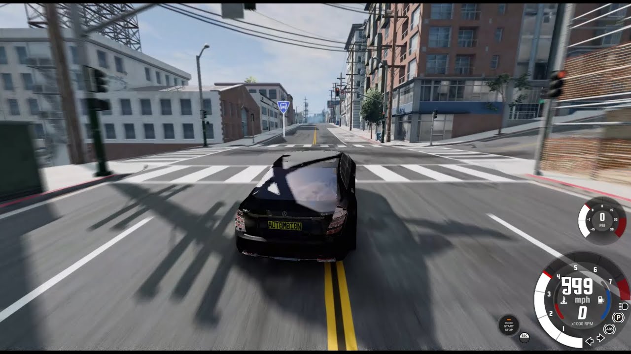 BeamNG Drive relaxing driving of cars to sleep