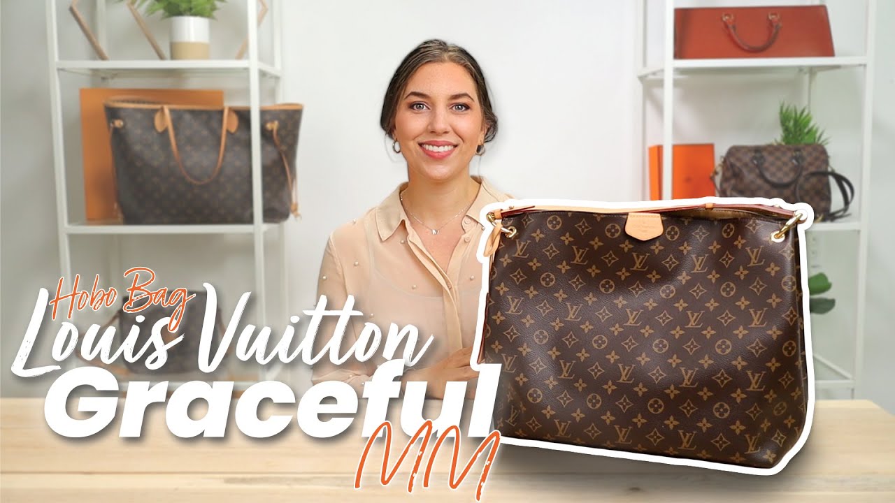 Louis Vuitton Graceful MM Review: What Fits, Try-On, A Must-Know Hobo Tote!