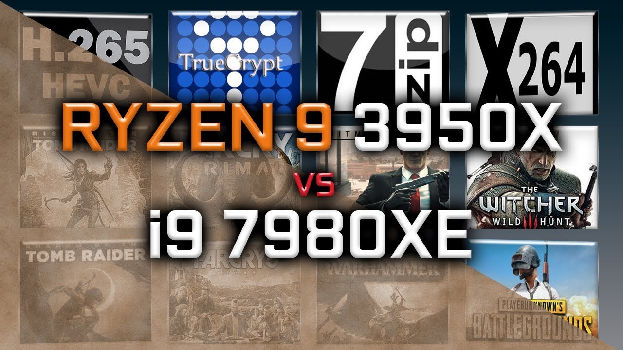 Ryzen 9 3950X vs i9 7980XE Benchmarks - 15 Tests