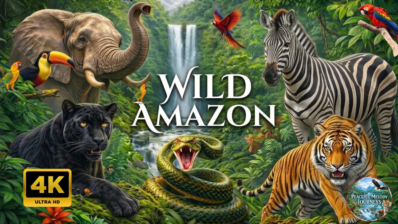 Jungle Animals Discovery in 4K Ultra HD | 60FPS Wildlife Experience #Animals