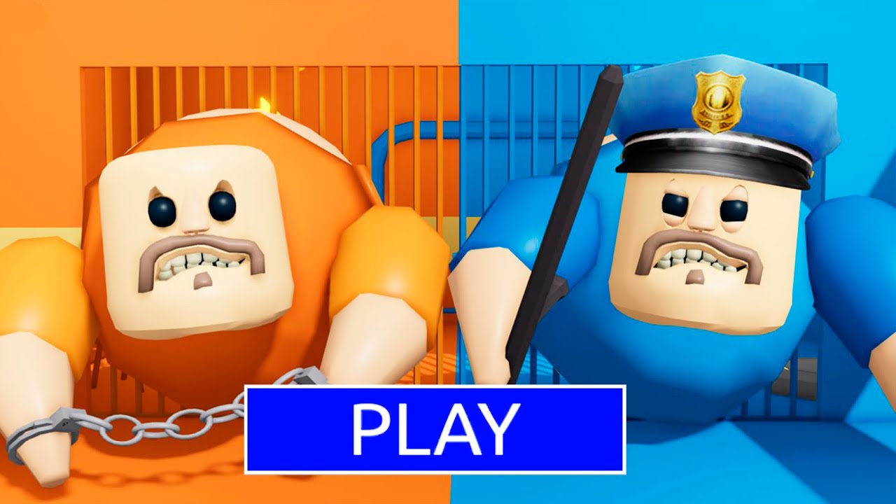 GIGANT PRISONER VS GIGANT BARRY in BARRY'S PRISON RUN! New Scary Obby #roblox