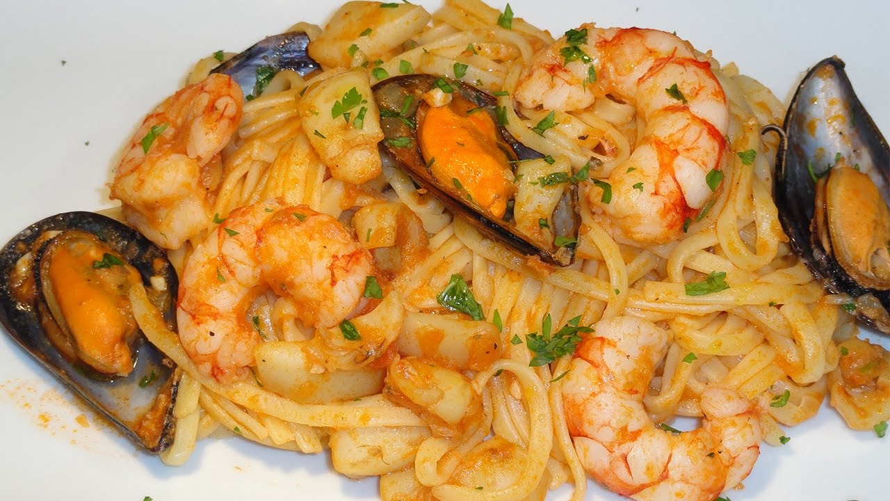 Receta Tallarines a la marinera - Semana Santa - Recetas de cocina, paso a paso - Loli Domínguez