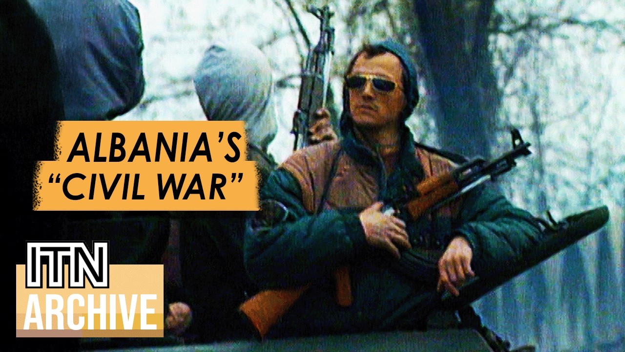 1997 Albanian Unrest | Dramatic Footage of Country's Slide Towards Civil War | Archive Documentary