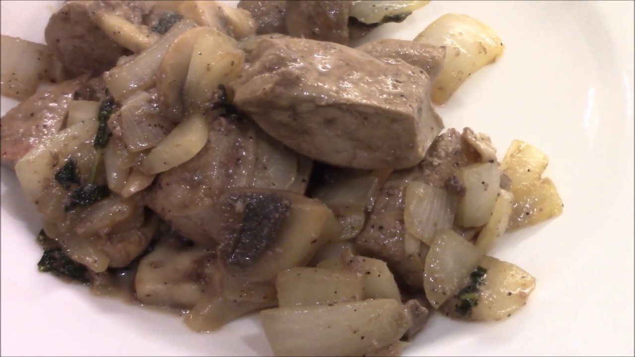 Calves Liver With Onion, Mushroom and  Sage