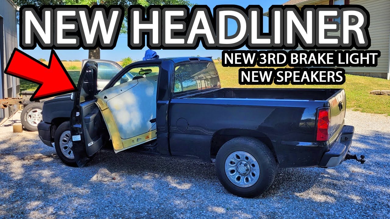 How to Remove and Replace Chevy Silverado Headliner (Plus New 3rd Brake light and Rear Speakers)