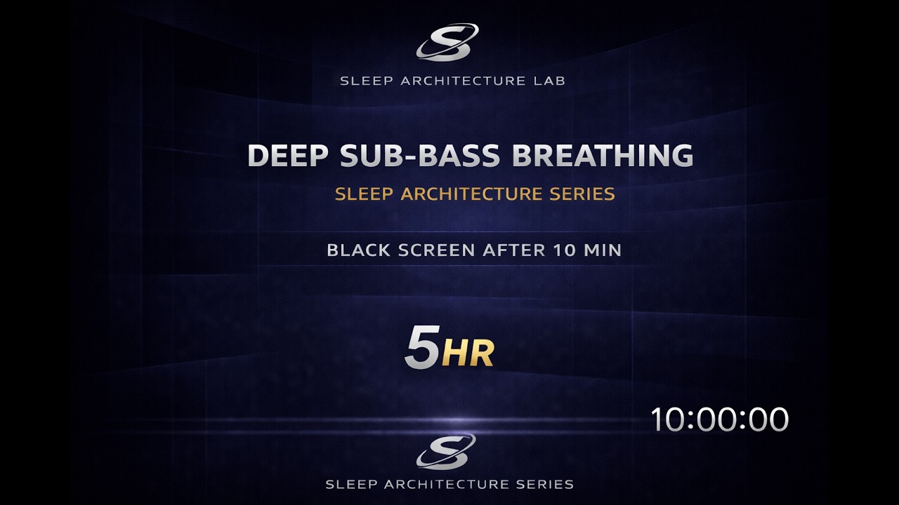 Deep Sub-Bass Soundscape for Sleep (5 Hours) | Black Screen After 10 Minutes