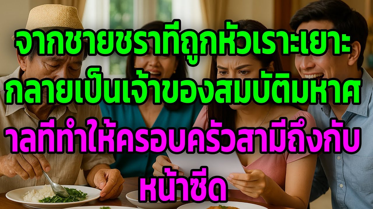 จากชายชราที่ถูกหัวเราะเยาะ กลายเป็นเจ้าของสมบัติมหาศาลที่ทำให้ครอบครัวสามีถึงกับหน้าซีด