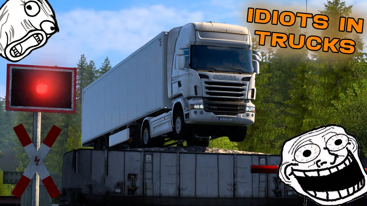 IDIOTS in Trucks #6 | TROLLER encountered ADMIN | ETS2MP Funny Moments