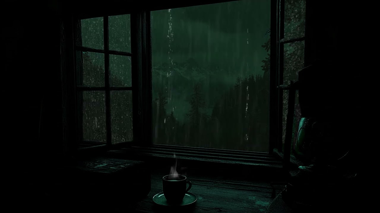 Peaceful Rain Outside the Bedroom Window | Cozy Night Ambience for Deep Sleep and Relaxation
