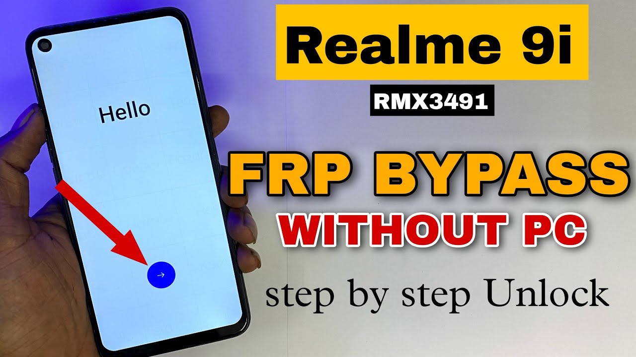 Realme 9i Frp Bypass Without Pc | Realme 9i (RMX3491) Frp Bypass | Realme 9i Google Account Bypass