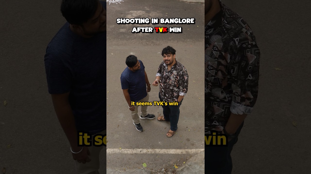 Bro, TVK effect bangalore வரைக்கும் impact ஆயருக்கு #vikkals #tvk