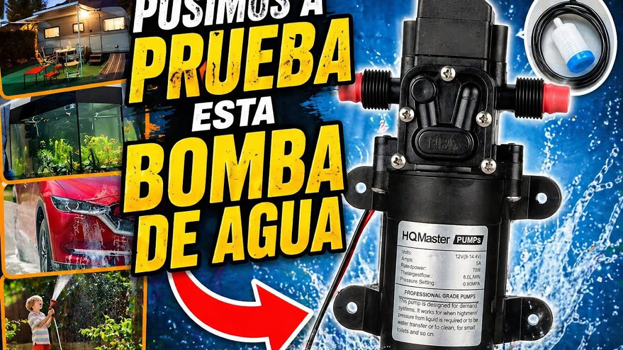 BOMBA de agua 12V. la pusimos a prueba!!!