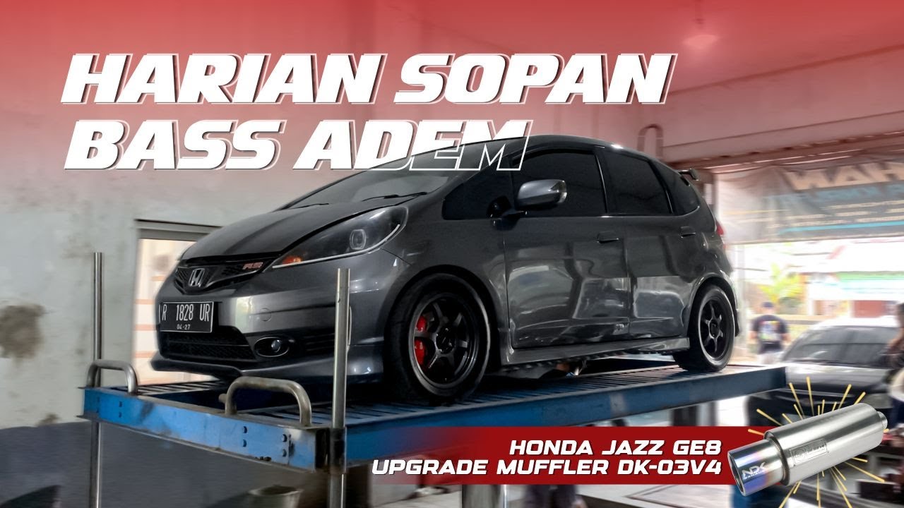 Ini Knalpot TerADEMMM Di Honda Jazz