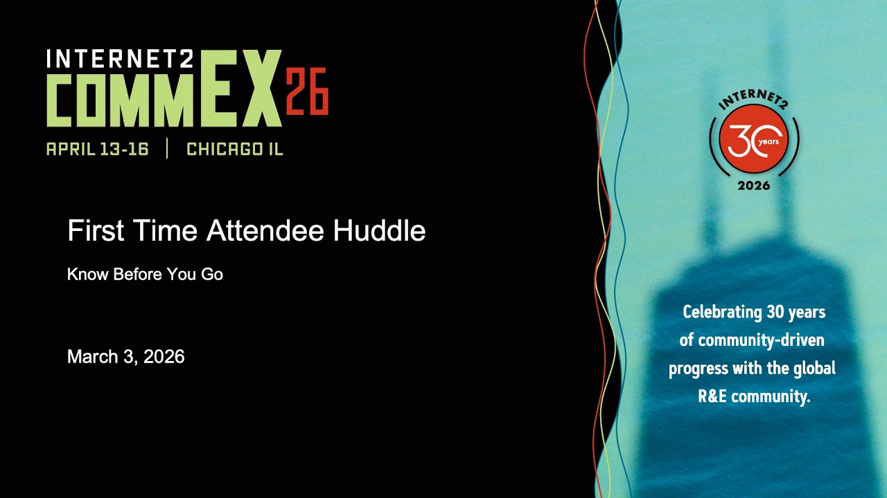 CommEX26 First-Time Attendee Huddle