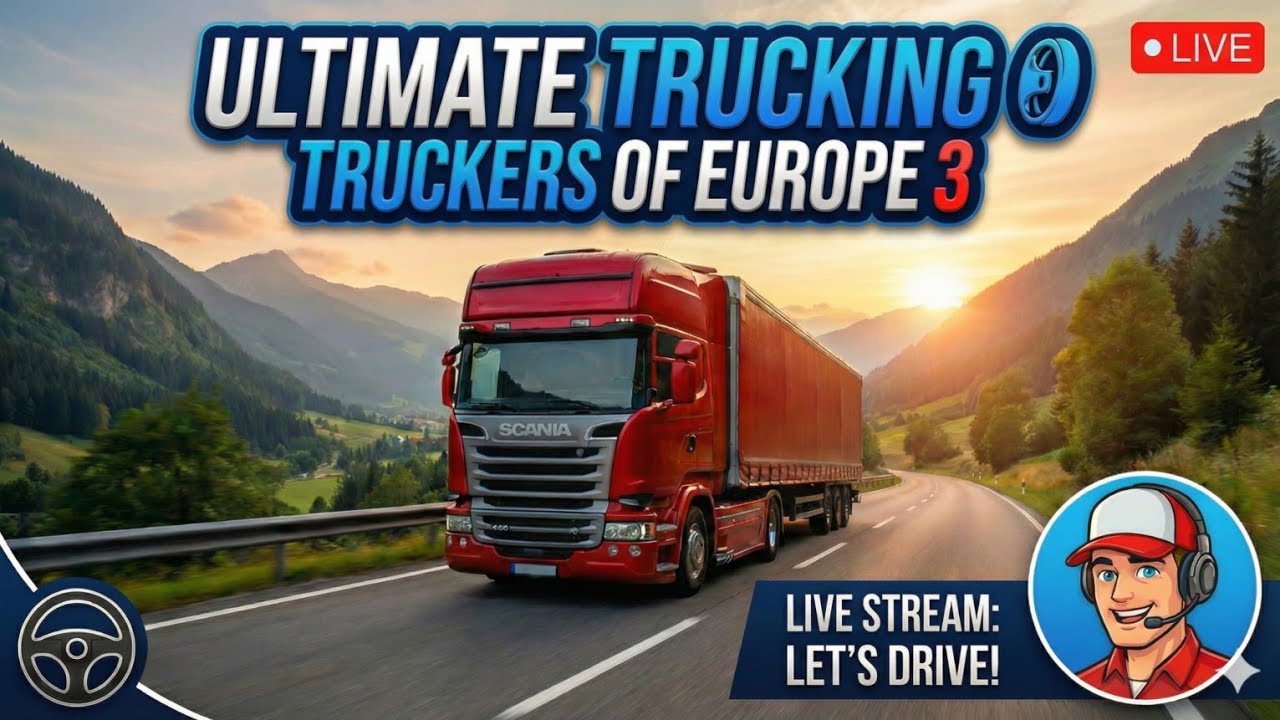 Realistic Truck Driving Gameplay 🛑 | Truckers of Europe 3 Live with Har❤️