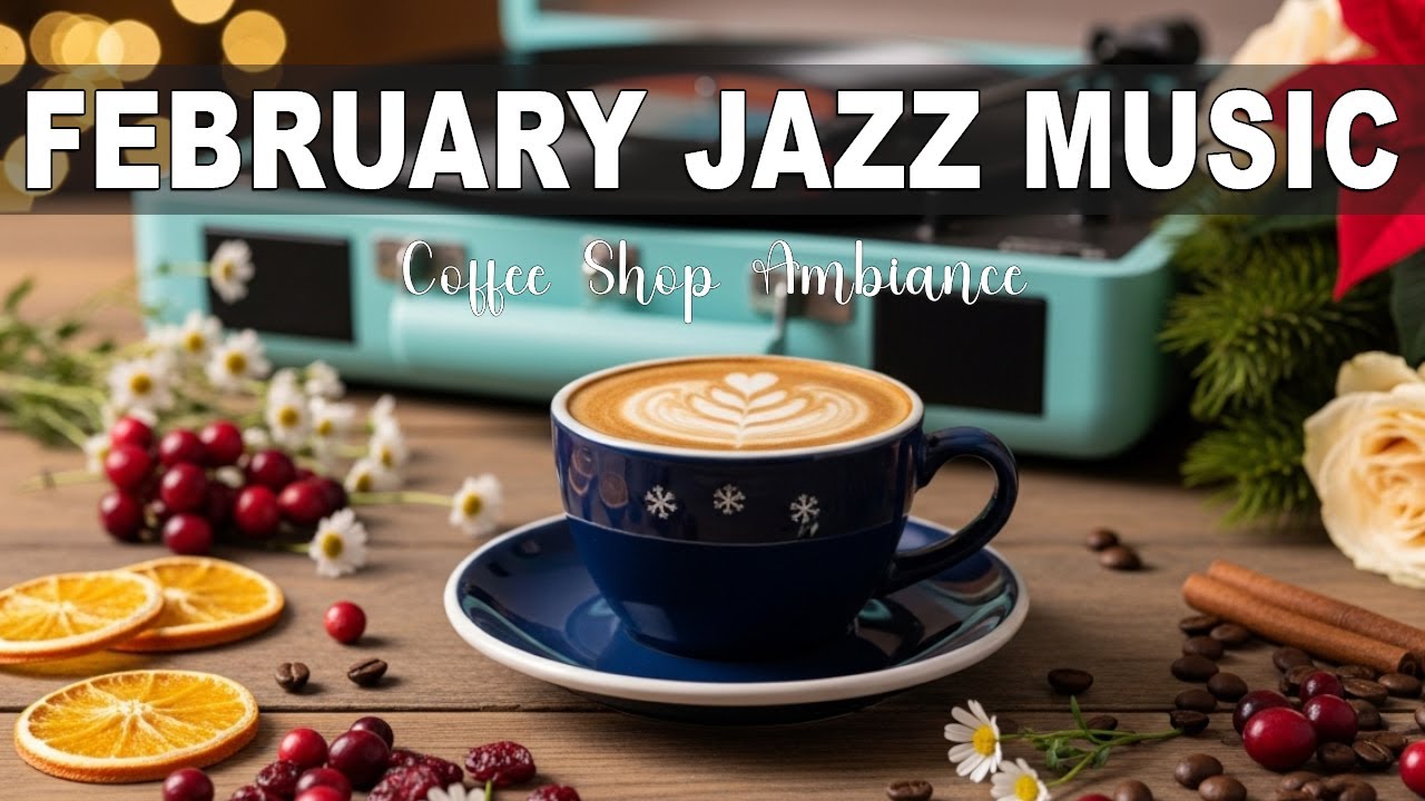 February Jazz Music ☕ Coffee Shop Ambiance -  Cafe Jazz Music for Holiday