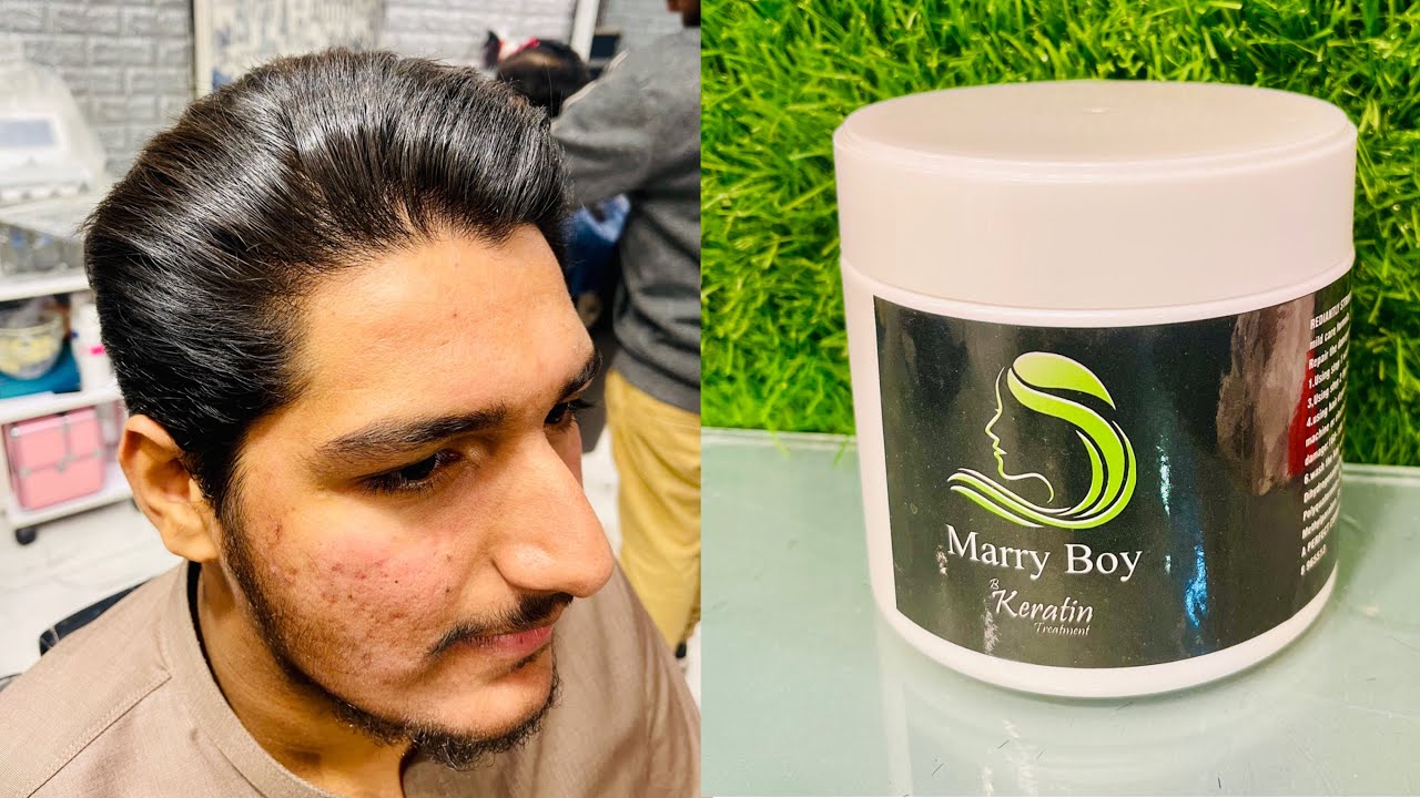 Marry boy B.keratin / Boys pr keratin krne ka Asan tarika / kase hair state or shine karain