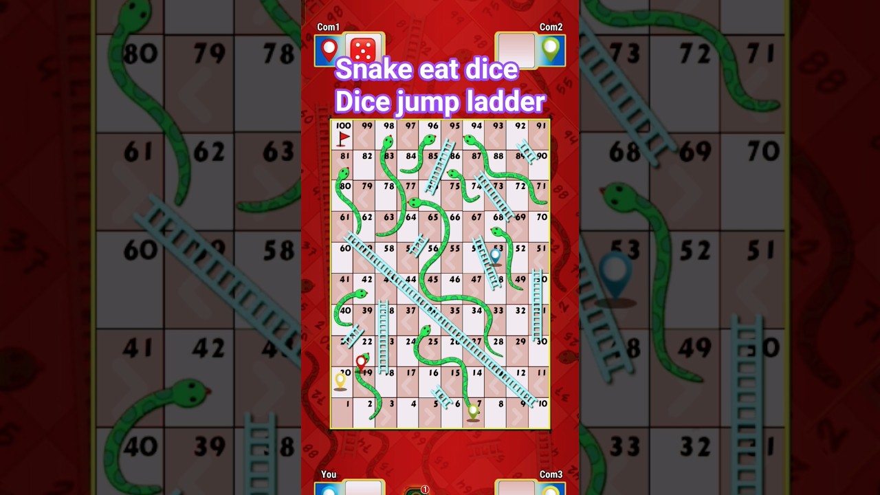 Ludo king Snake and Ladder | Snake Ladder Game | Saamp Sidhi game #viral #viralvideo #gameplay 🐍🪜👑😱