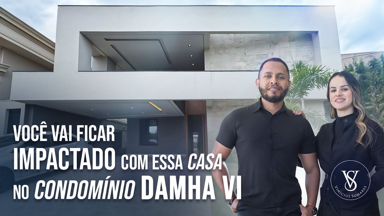 CASA COM VISTA PREVILEGIADA NO CONDOMINIO DAMHA VI - SÃO JOSE DO RIO PRETO