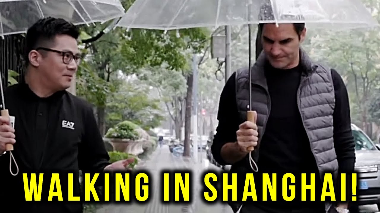 When Roger Federer took a walk around Shanghai