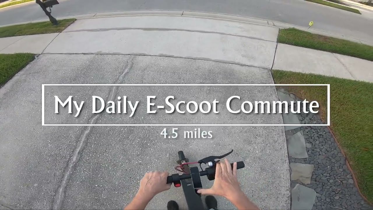 4.5-Mile E-Scooter Commute in 4k (GoPro 7)