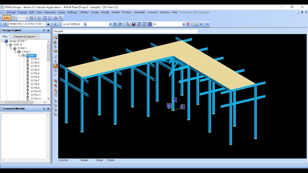 How to Design a Pipe Rack on PDMS Structural Modaling
