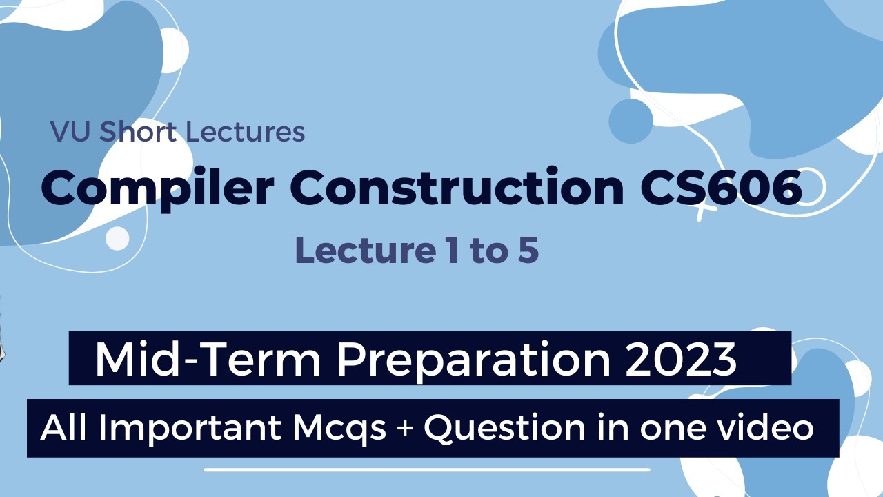 CS606 Короткие лекции 1–5 | CS606 Подготовка к промежуточным экзаменам | cs606 короткие лекции | ...