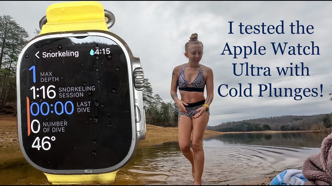Apple Watch Ultra for Ice Baths! #AppleWatchUltra #coldplunge #icebath