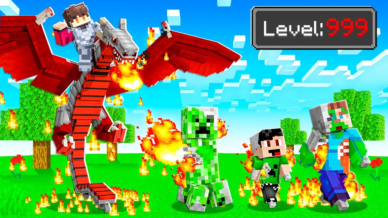 My PET DRAGON Became The STRONGEST in Minecraft!
