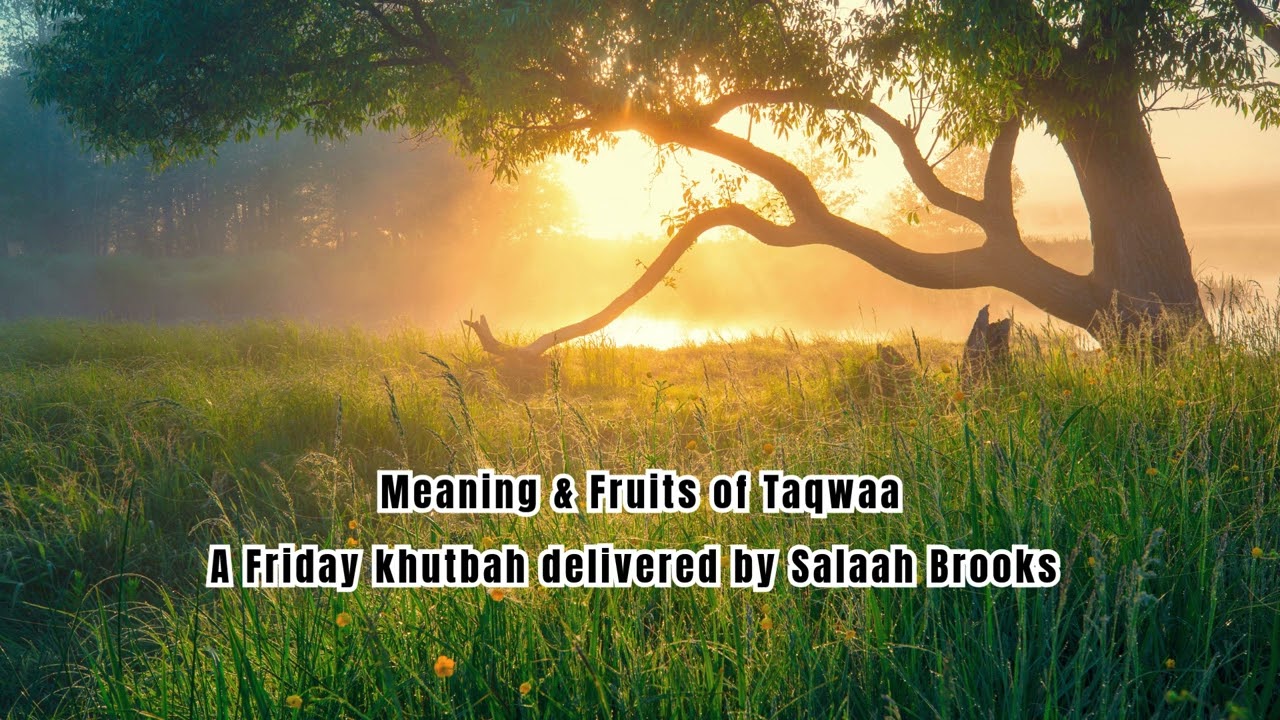 Meaning & Fruits of Taqwaa