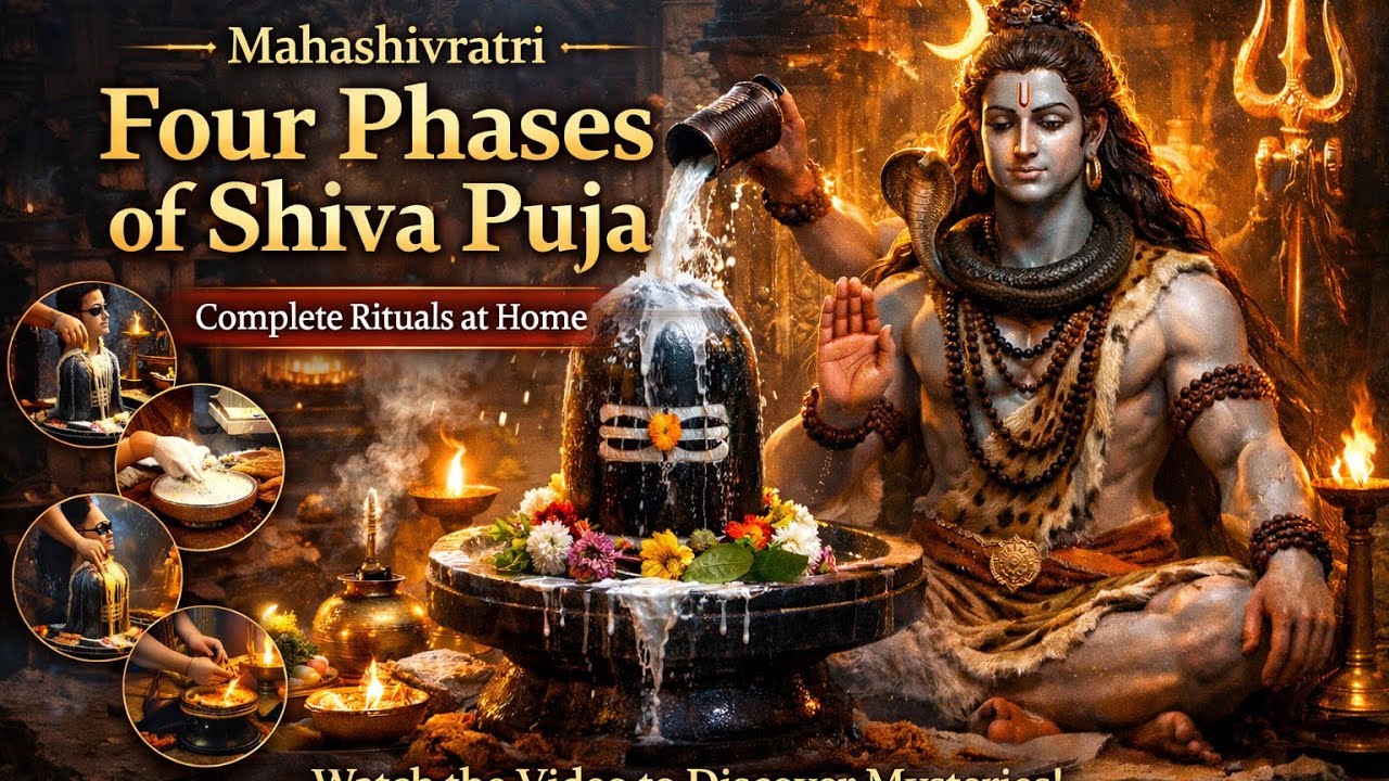 Mahashivratri 4 Pahar Shiv Puja Vidhi🕉️ | Sampoorna Niyam, Mantra aur Abhishek  | Har Har Mahadev🙏