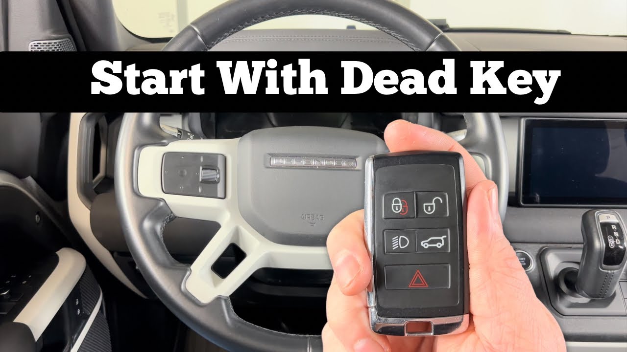 How To Start Land Rover Defender With Dead Remote Key Fob Battery Not Starting 2020 - 2024