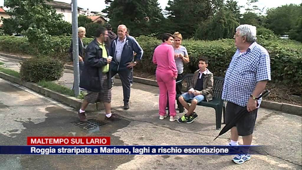Etg - Maltempo e danni sul Lario. Quartieri allagati a Mariano Comense, paura per il lago
