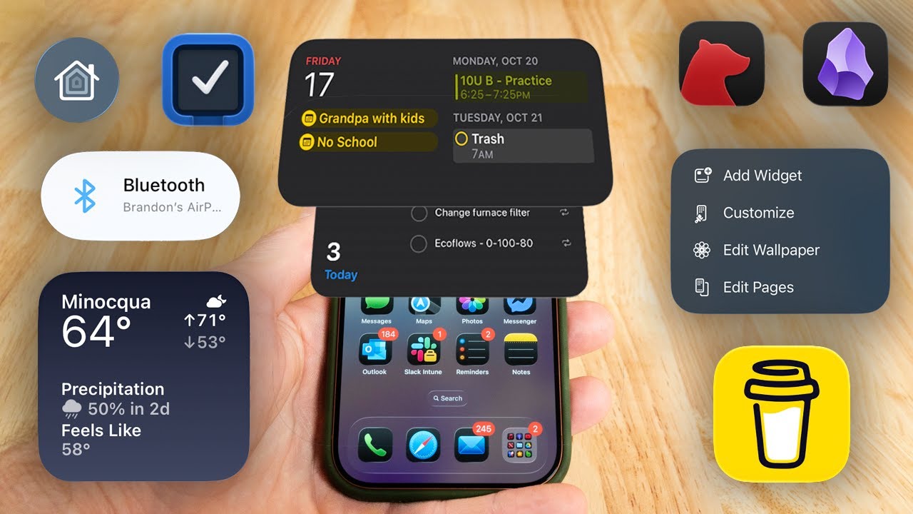 Очень простая, но эффективная настройка главного экрана iPhone