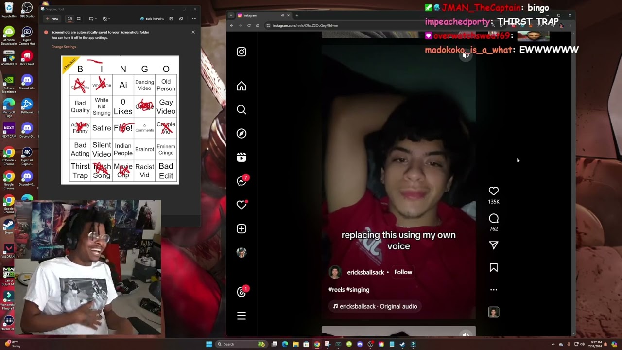 ImDOntai Reacts To Cringe Reelz v14 BINGO!