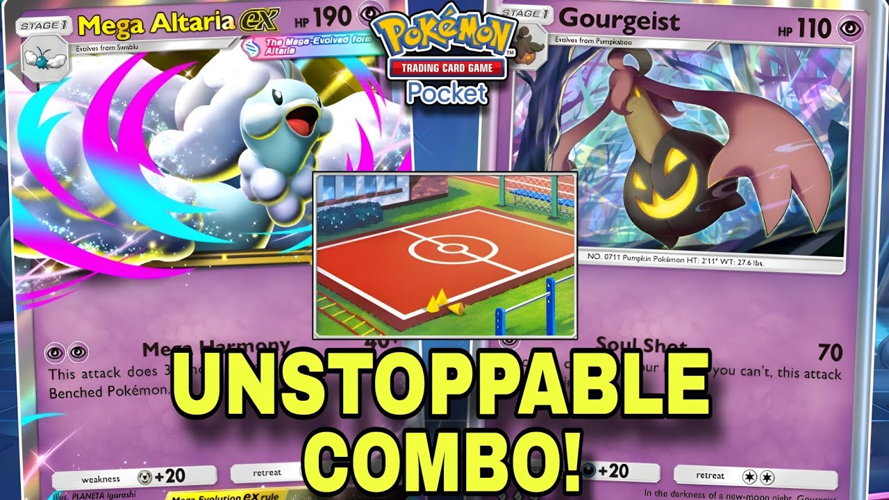 This MEGA ALTARIA Deck Feels Illegal With GOURGEIST + TRAINING AREA! | Pokemon TCG Pocket