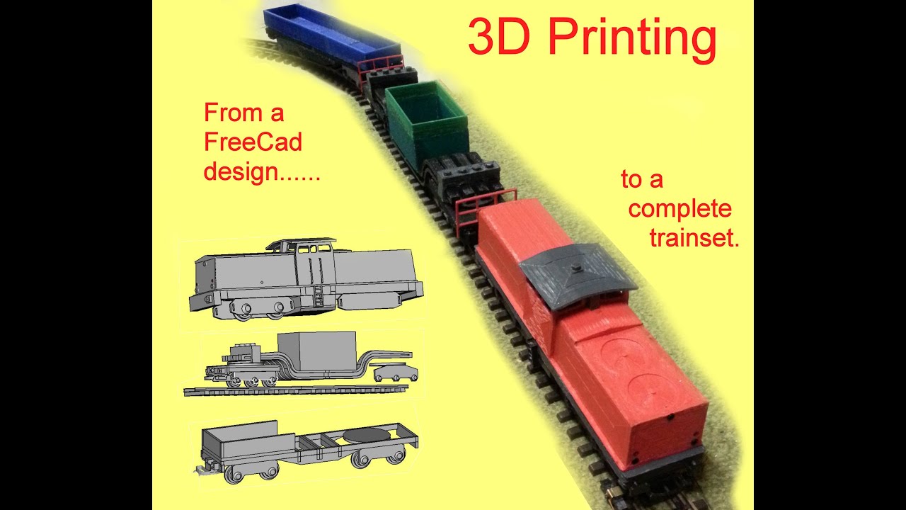 3D printed LGB Trainset