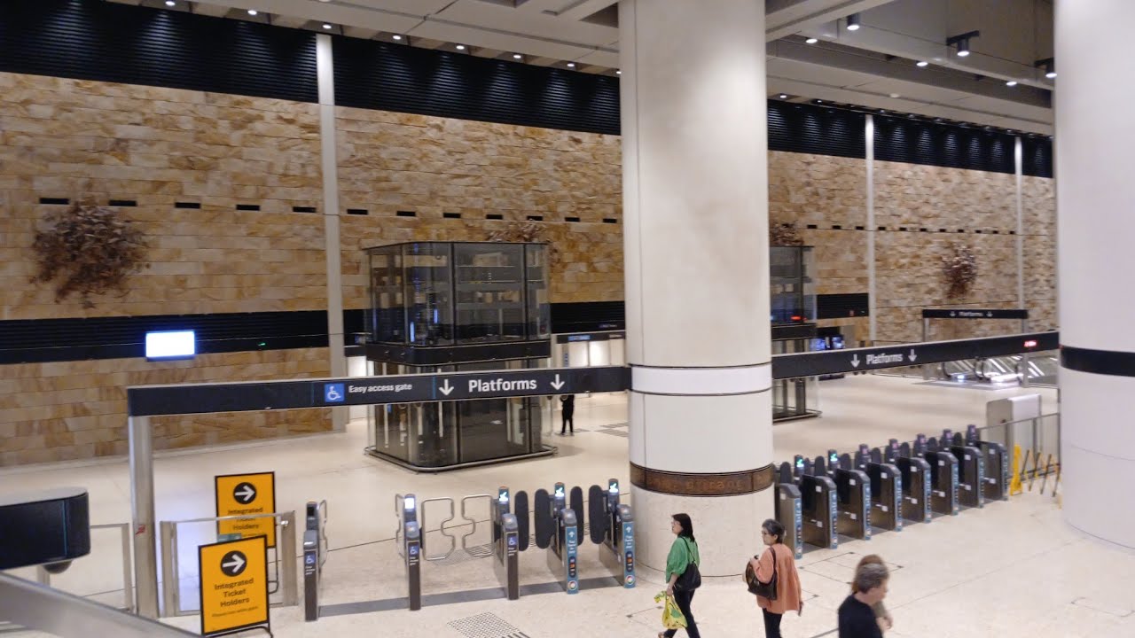 Day 4/365 Metro Train from Barangaroo Station to Central Station,Sydney,Australia 🇦🇺 ride video 🪃