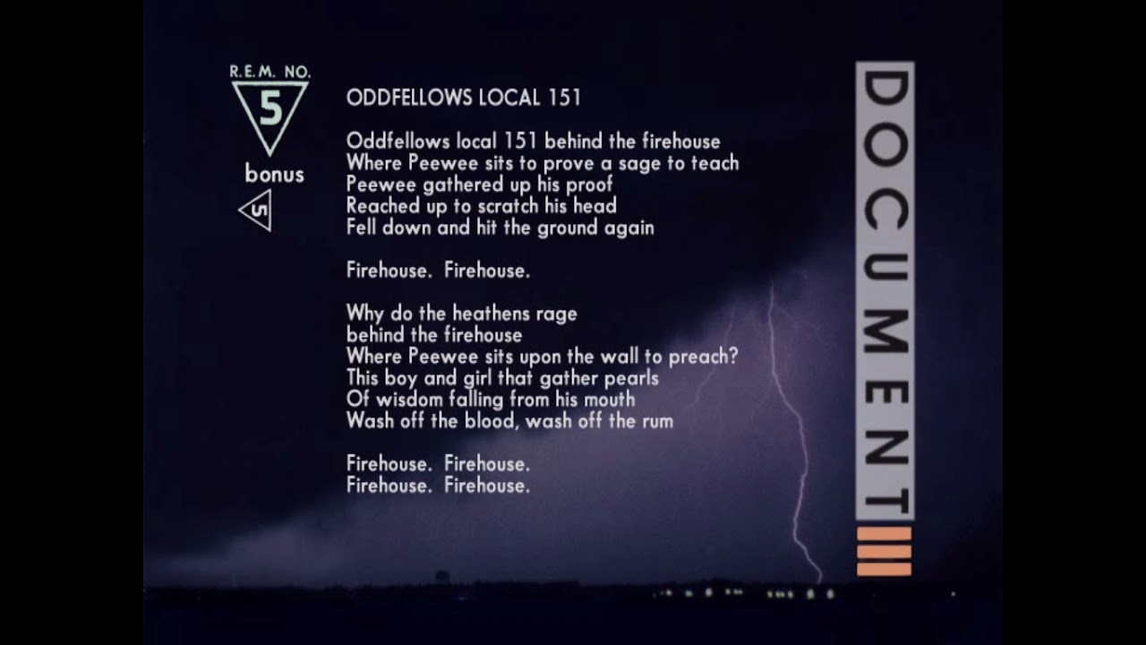 R.E.M. Remixed - Oddfellows Local 151