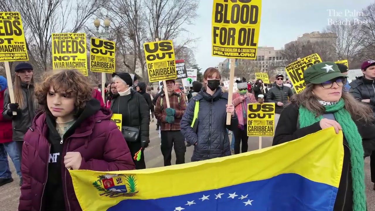 Protests in DC and NYC blast Trump plans for oil companies in Venezuela after Maduro capture