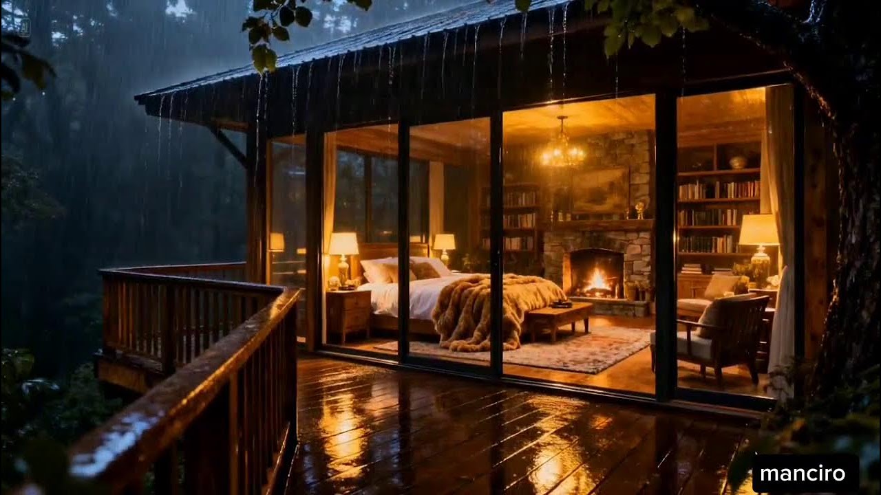 No Ads Rain Sounds for Sleeping - ASMR Rain and Thunder Sounds for Sleeping, Relaxing | Day 9