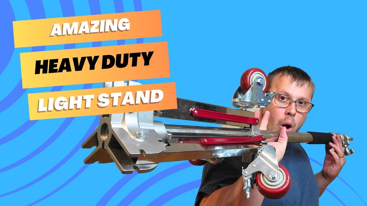 An Affordable Heavy Duty Light Stand on Wheels